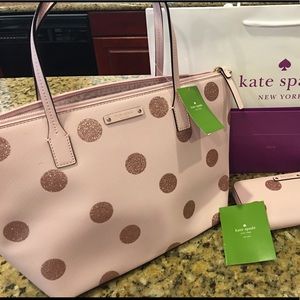 Kate Spade Tote and Wallet Set